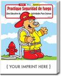 CS1430 Practice Fire Safety Coloring and Activity Book with Custom Imprint Spanish Version